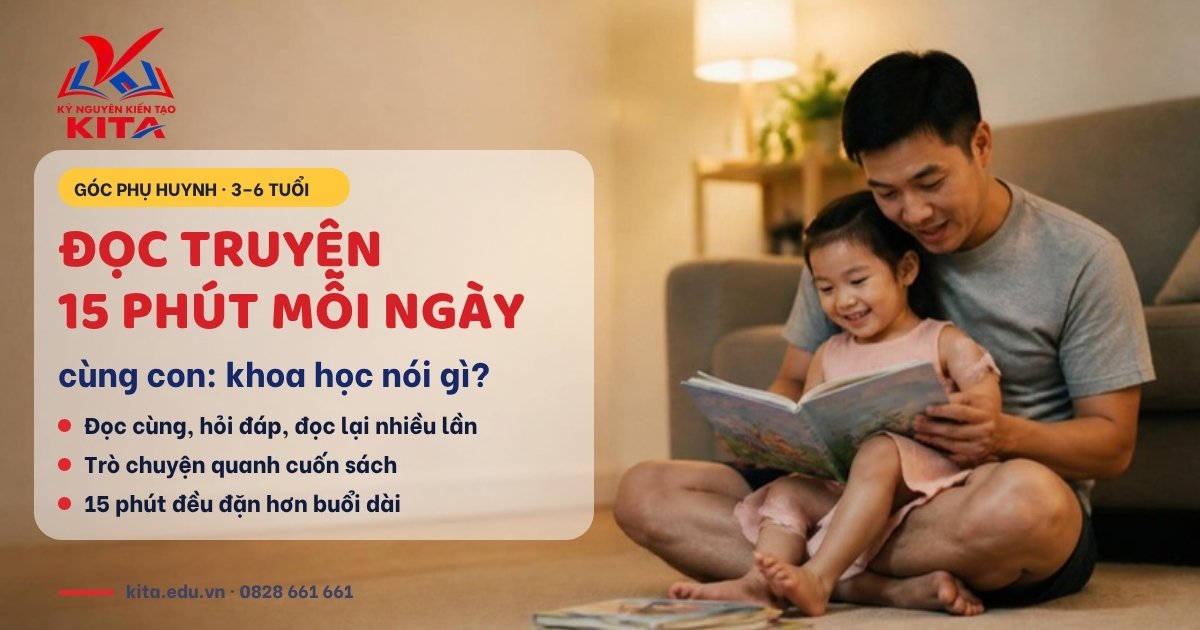 Đọc truyện tiếng Anh cùng con 15 phút mỗi ngày
