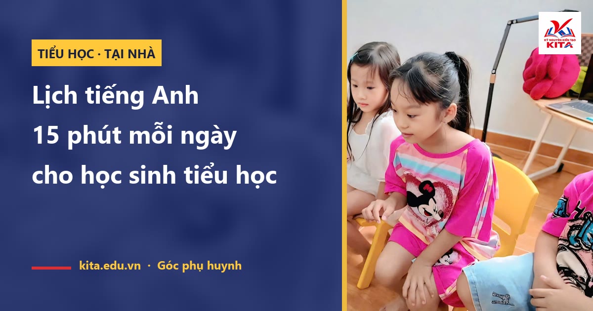Lịch học tiếng Anh 15 phút mỗi ngày